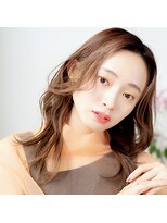 モンド ヘアクリエーション 西田店(monde hair creation)&nbsp;【monde】オリーブベージュ×セミディ
