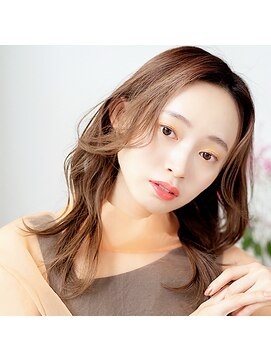 モンド ヘアクリエーション 西田店(monde hair creation) 【monde】オリーブベージュ×セミディ