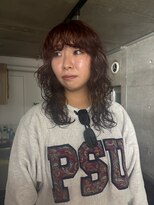 ニーム 栄(nimes) kaon ロングパーマ しっかりカール