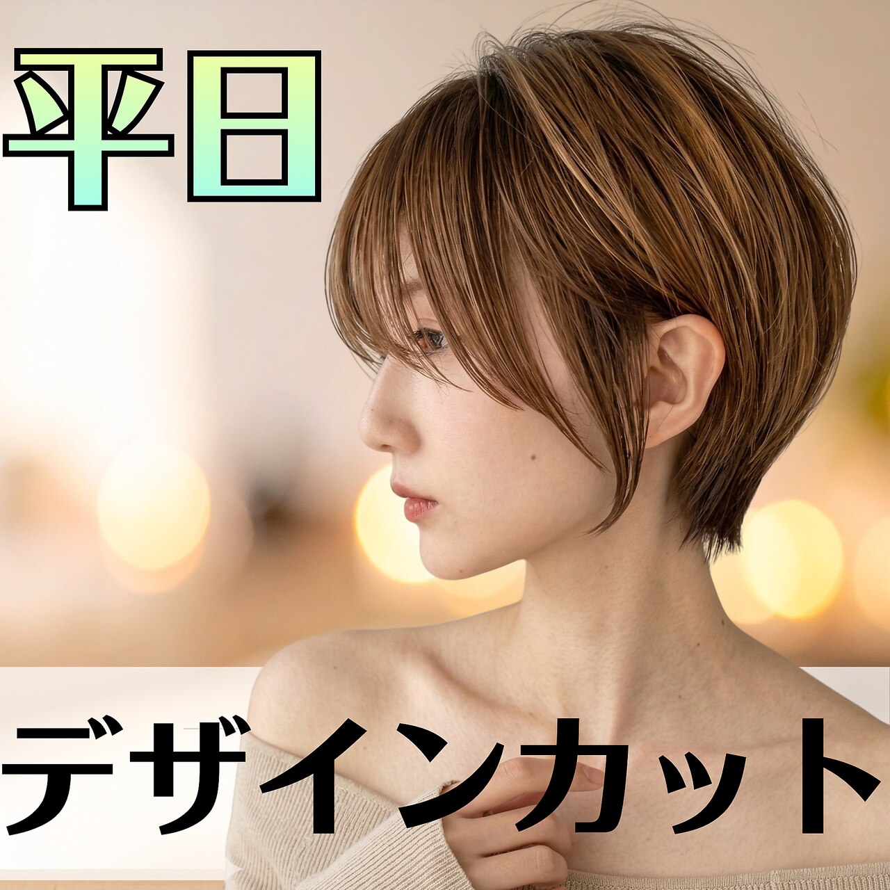【直前予約大歓迎♪】デザインカット \2500 (※カット5cm以内)
