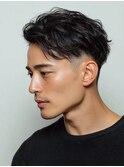 MEN’S/リバースセンターパート/ニュアンスパーマ/大泉学園