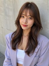 サン 大阪梅田(SUNC) 韓国/レイヤーカット/グレージュ[梅田/大阪梅田駅/縮毛矯正