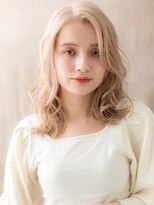 モッズヘア 越谷(mod's hair) ダブルカラーアップバングくびれレイヤーウルフパーマ10代20代X