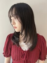 アンジェリーク(ANGELIQUE)&nbsp;黒髪でも軽さのでるレイヤースタイル