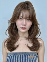 サロウィン 新潟万代店(SALOWIN)&nbsp;結べるレイヤーカット×ブリーチなしオリーブベージュ