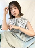 インナーカラー外ハネボブ