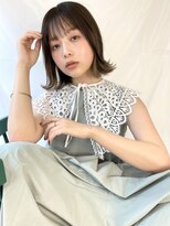シー(cie) インナーカラー外ハネボブ