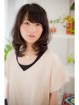 美容室 ファクト(fact) 10代20代☆大人可愛い★くせ毛風パーマ×透明感ブラウンカラー