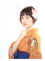 ネオリーブクレア 綱島店(Neolive Krea) ショートボブで卒業式 卒業式着付け 袴着付け