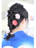 着物ヘア◇あみおろしスタイル