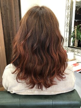 リズ オブ ヘアー(Lis of hair) レッド☆オレンジ