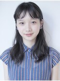 【ACO】美髪のネイビーカラーミディアムロブ！
