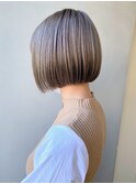 首が綺麗に見えるアゴラインミニボブ