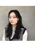 抜け感ロングパーマ