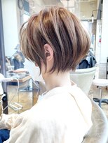 バンプ ギンザ(BUMP GINZA)&nbsp;《30代40代》白髪ぼかしハイライト×ひし形ショート【イケダ】★