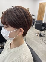 エイト 恵比寿店(EIGHT ebisu)&nbsp;耳かけショートオレンジインナーカラー