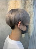 ■メンズシルバー　マッシュ　ツーブロ