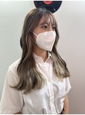 ダブルカラーミルクティーベージュカラーケアブリーチ韓国