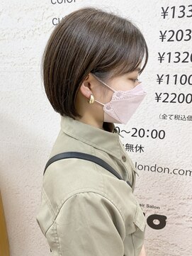 モリオ フロム ロンドン サッポロファクトリー店(morio FROM LONDON) 【morio】札幌ボブ　ぱつっと収まる耳かけボブ