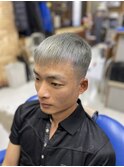 ベリーショートのダブルカラー  <理容室>/メンズ/バーバー/