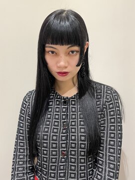 ネロ ヘアサロン 渋谷(NERO HAIR SALON) 【 三浦真穂 】黒髪　スーパーロング　姫カット