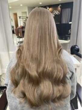 ディア(.eer) 【ダブルカラー+エクステ】 ミルクティーカラー