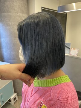 ルーブ トウキョウ(Loob. TOKYO) 透明感カラー、ネイビーブルージュ、ブルージュ、ブリーチ一回