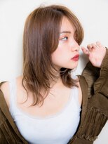 ヘアリゾート粋 トゥジュ 池袋東口店(tujuh)&nbsp;ウルフレイヤー/アーモンドブラウン