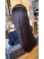 ビューティーワークスループライン(beautyworks LoopLine)&nbsp;ピンクグレージュが素敵なロングスタイル