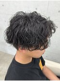 熊本メンズサロン 波巻きパーマ センターパートMEN'S HAIR
