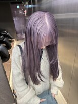 ペレ 栄店(PELE) デザインカラー/レイヤーカット/ウェットヘア/オリーブベージュ