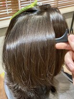 キャンバス 川崎(canvas.)&nbsp;縮毛矯正 髪質改善 処理剤 栄養補給 2枚目ビフォー 【窪田】川崎