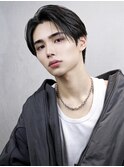 シースルーセンターパート　アップパーマ