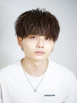 エデアンルクラ 下通(EDEAN Leclat) 熊本メンズショート シャドウパーマ ナチュラルマッシュ
