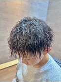 stylist 根本　メンズスタイル　小学生ツイスパ