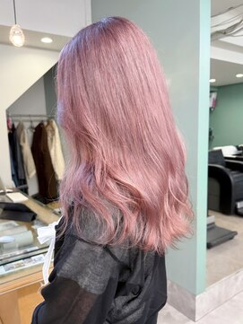 フラム 渋谷(flamme) ◯ブリーチ2回◯くすみピンク
