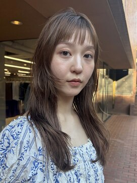 ノラ ヘアーサロン(NORA HAIR SALON) レイヤーカット顔まわりカットブリーチなしベージュカラー