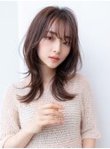 20代30代かわいい/顔周りレイヤー/髪質改善/髪質改善ストレート