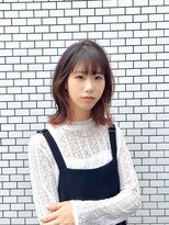 アメリラブ(ameri love)&nbsp;インナーカラー×アプリコットオレンジ×外ハネボブ