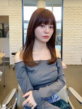 ディフィーノ 赤坂(DIFINO) 顔まわりレイヤー/ナチュラル/ブラウンベージュ