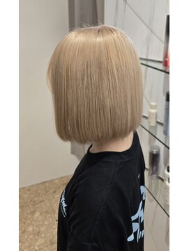 アース 千葉店(HAIR&MAKE EARTH) ハイトーンボブスタイル