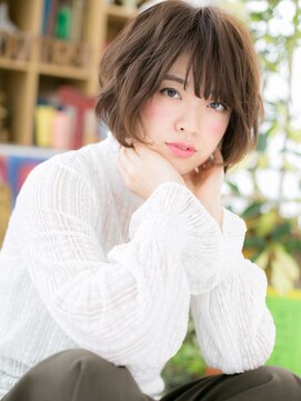 カバーヘア ブリス 戸田公園西口店(COVER HAIR bliss) アシンメトリー斜めバングラフウェーブ韓国マッシュc730代40代