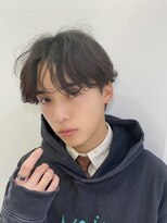 ネオリーブウリ 二子玉川店(Neolive uri) ブルーブラックフェザーパーマサーフカールセンターパート