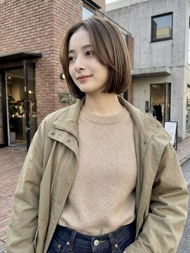 #タッセルボブ #オリーブグレージュ