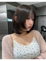 サンドナル 鹿児島天文館(sand NALU)&nbsp;ハッシュカット/グレージュ/デザインカラー[鹿児島天文館]