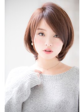 ジョエミバイアンアミ(joemi by Un ami) 【ｊｏｅｍｉ】トップノット姫カットミルクティーカラー小倉太郎