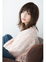 ティファ 自由が丘店(Tiffa)&nbsp;ひし形シルエット厚めバングヴェールウェーブフェザーロング