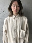 ホワイトベージュ×トレンドスタイル【松山美容室】