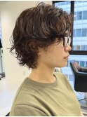 ショートウルフ×リッジパーマ
