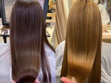 【暗髪でも透明感たっぷり】で重く見えなく垢抜け♪髪質改善カラーで周りと違う黒髪に。